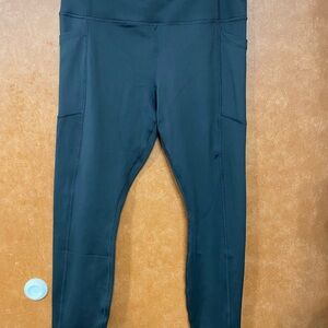 Avia Black Leggings Full-Length Stretchy Fit